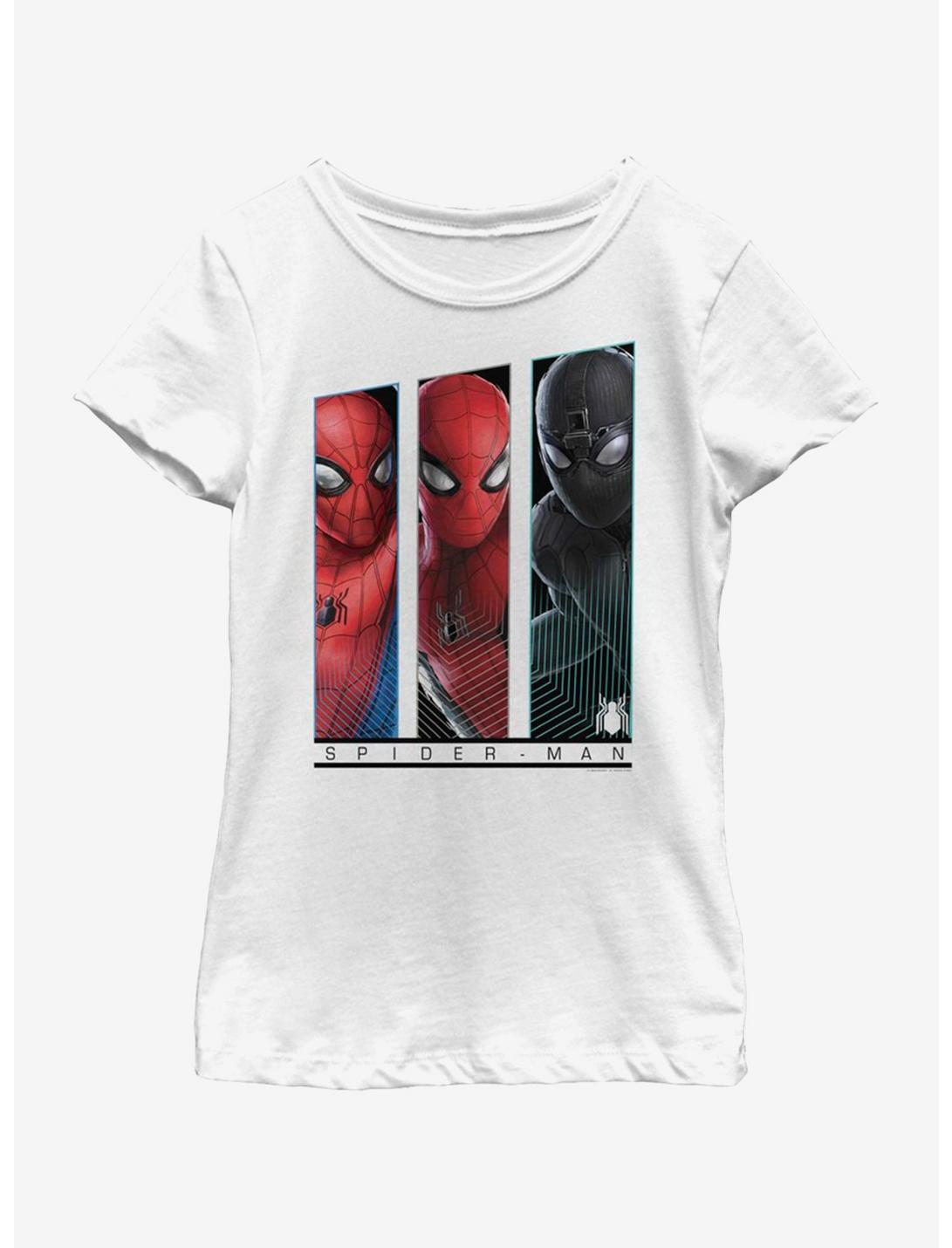 Marvel Spiderman: Far From Home Suit Up Youth Girls T-Shirt, WHITE, hi-res