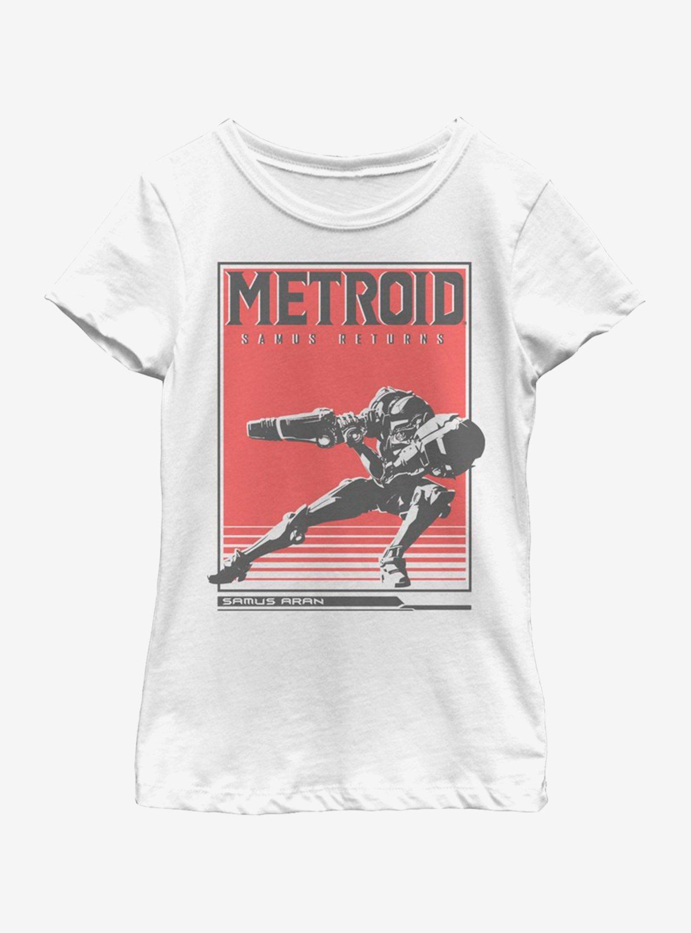 Nintendo Samus Solid Youth Girls T-Shirt, , hi-res
