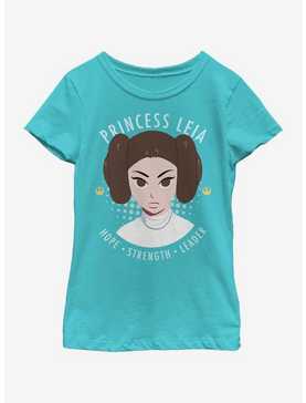 Star Wars Princess Portrait Youth Girls T-Shirt, , hi-res