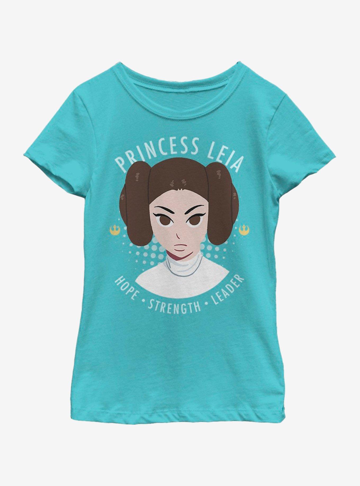 Star Wars Princess Portrait Youth Girls T-Shirt, , hi-res