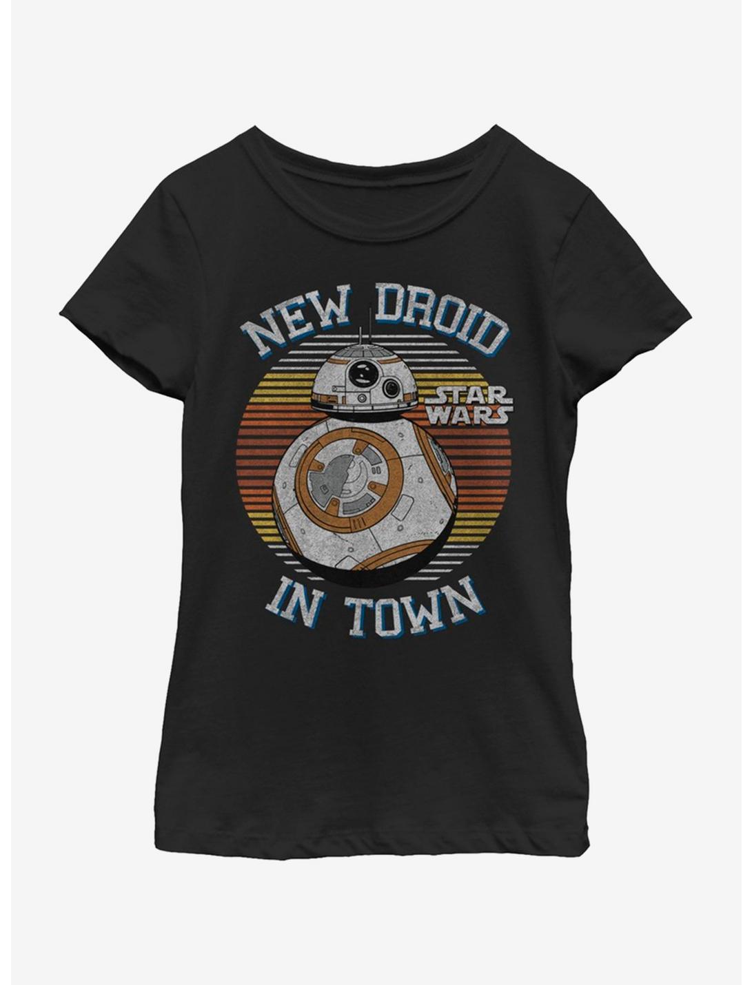 Star Wars The Force Awakens New Droid Youth Girls T-Shirt, BLACK, hi-res