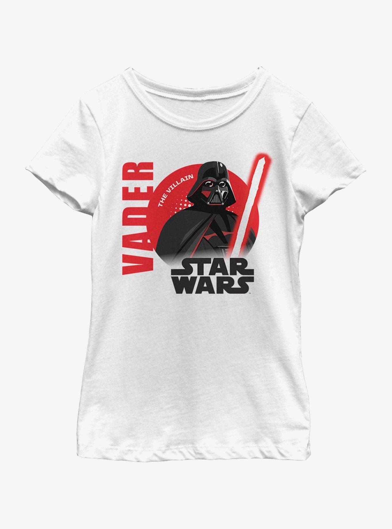 Star Wars Vader Sun Youth Girls T-Shirt, WHITE, hi-res