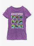 Jurassic World Hall of Fame Youth Girls T-Shirt, PURPLE BERRY, hi-res