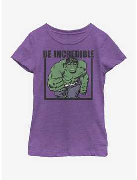 Marvel Hulk Be Incredible Youth Girls T-Shirt, , hi-res