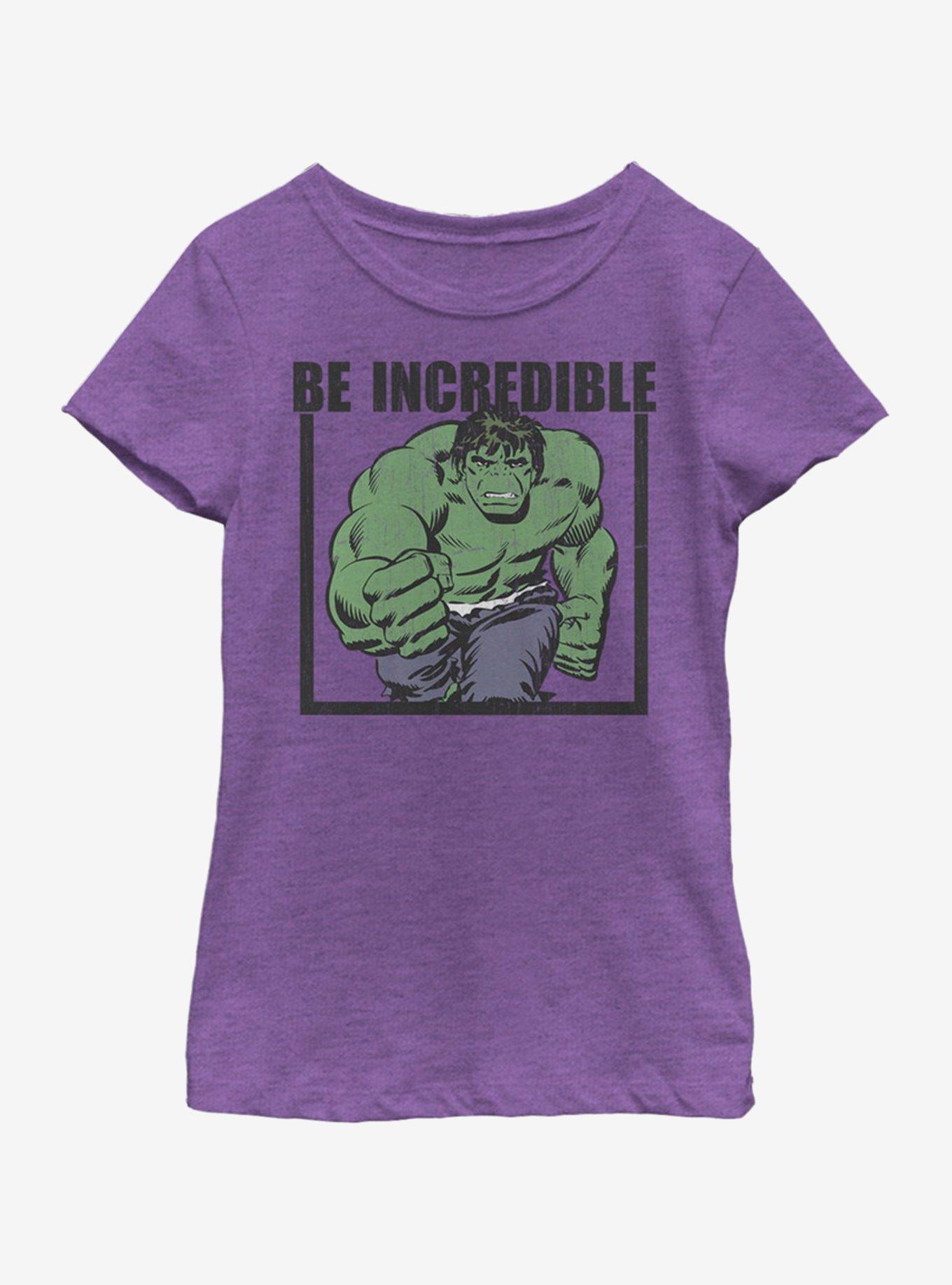 Marvel Hulk Be Incredible Youth Girls T-Shirt, PURPLE BERRY, hi-res