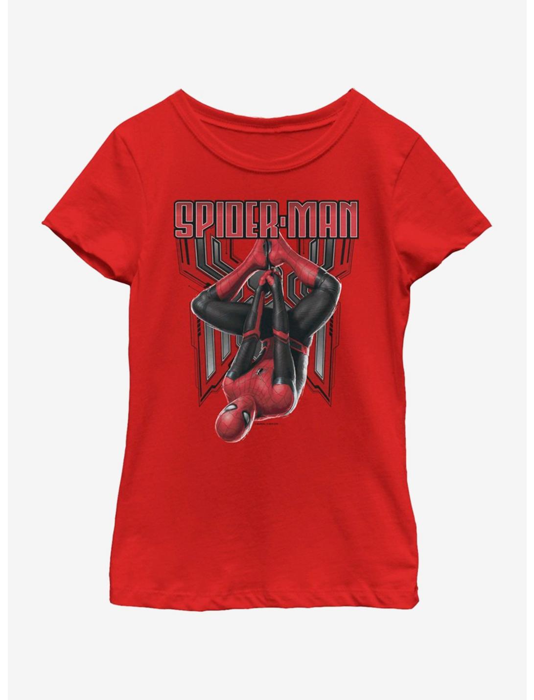Marvel Spiderman: Far From Home Hanging Around Youth Girls T-Shirt, RED, hi-res