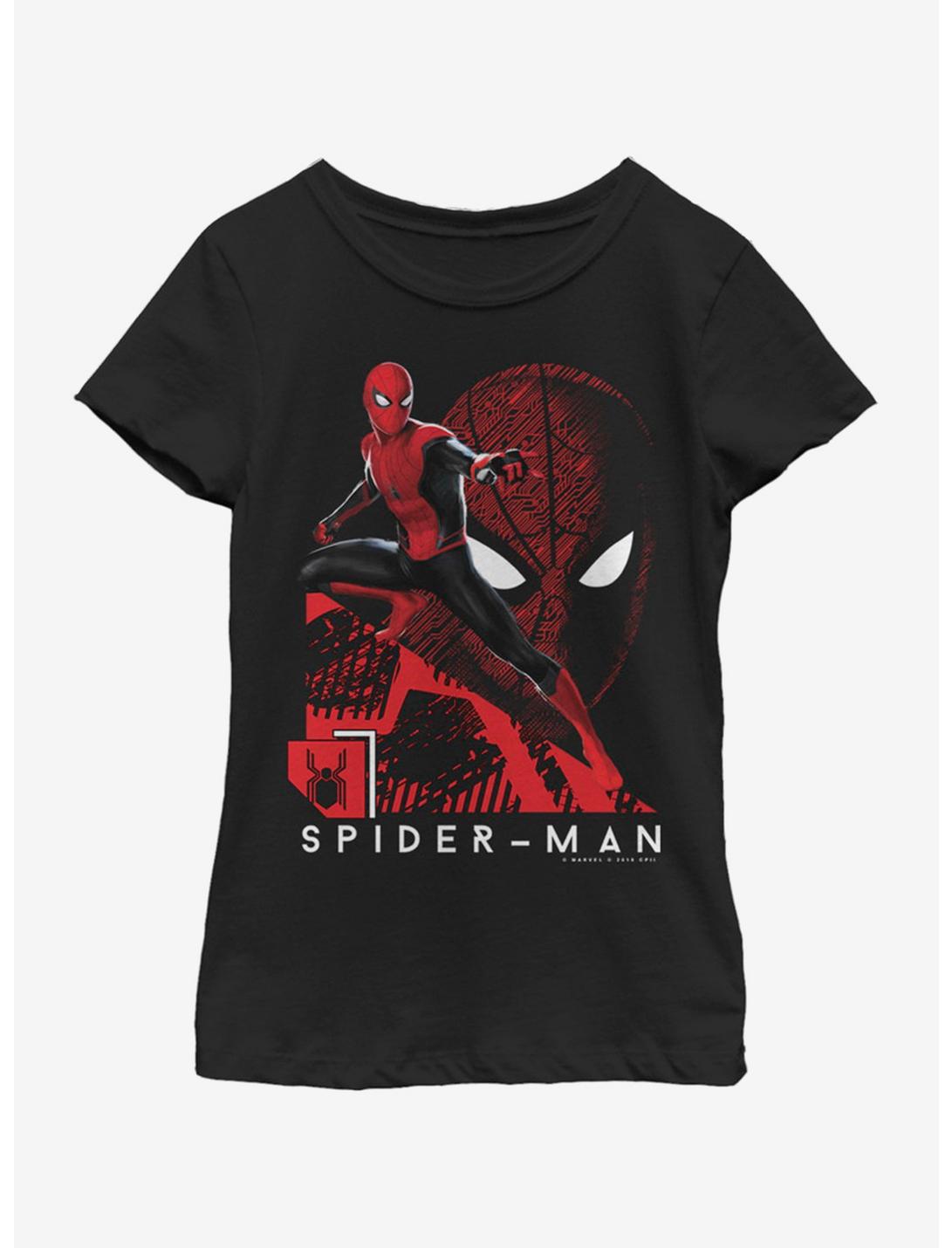 Marvel Spiderman: Far From Home Tech Spidey Youth Girls T-Shirt, BLACK, hi-res
