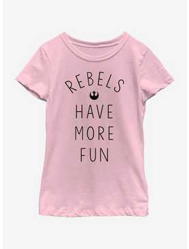 Star Wars The Force Awakens Rebels Have More Fun Youth Girls T-Shirt, , hi-res