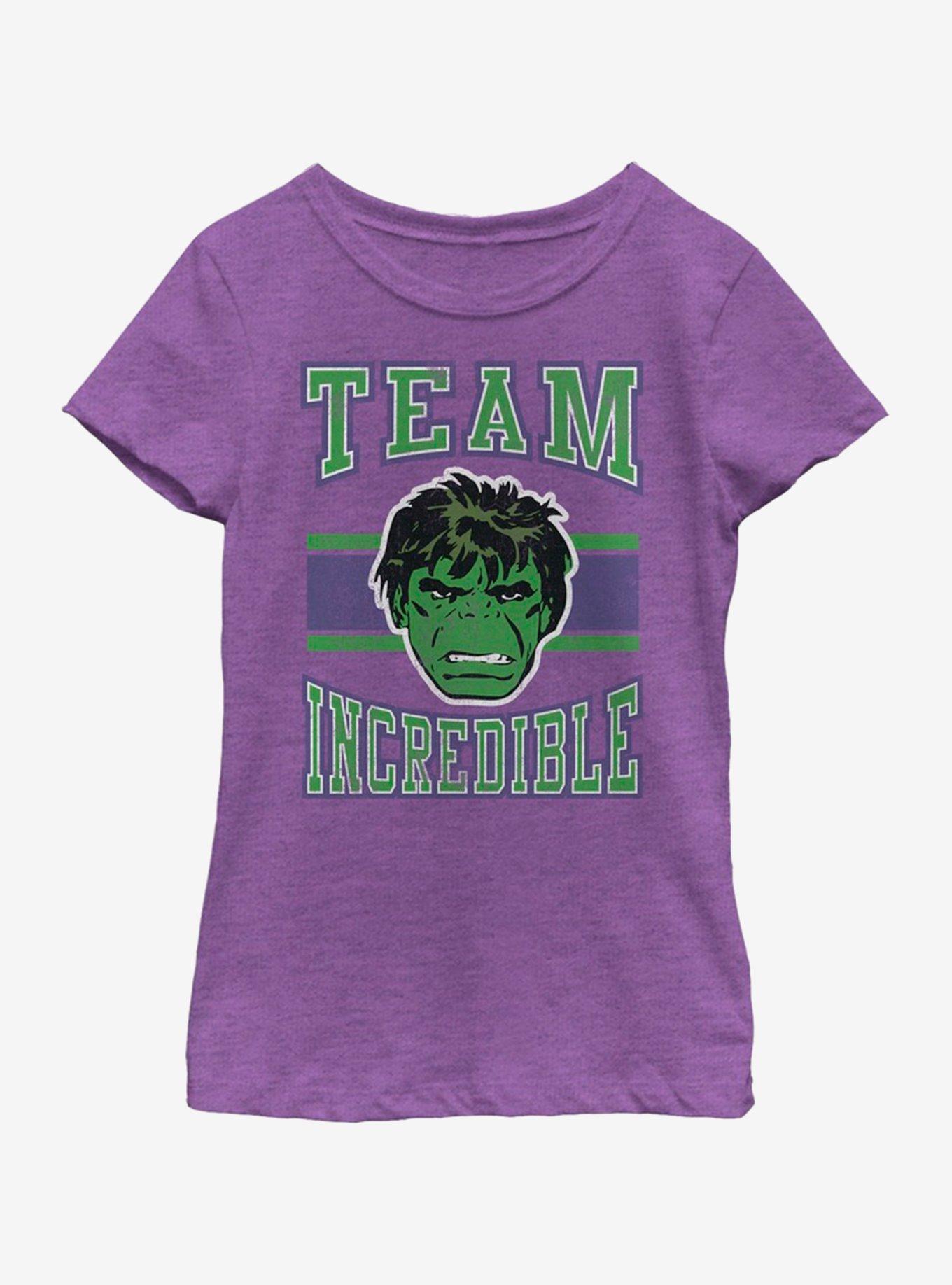 Marvel Hulk Team Incredible Youth Girls T-Shirt, , hi-res