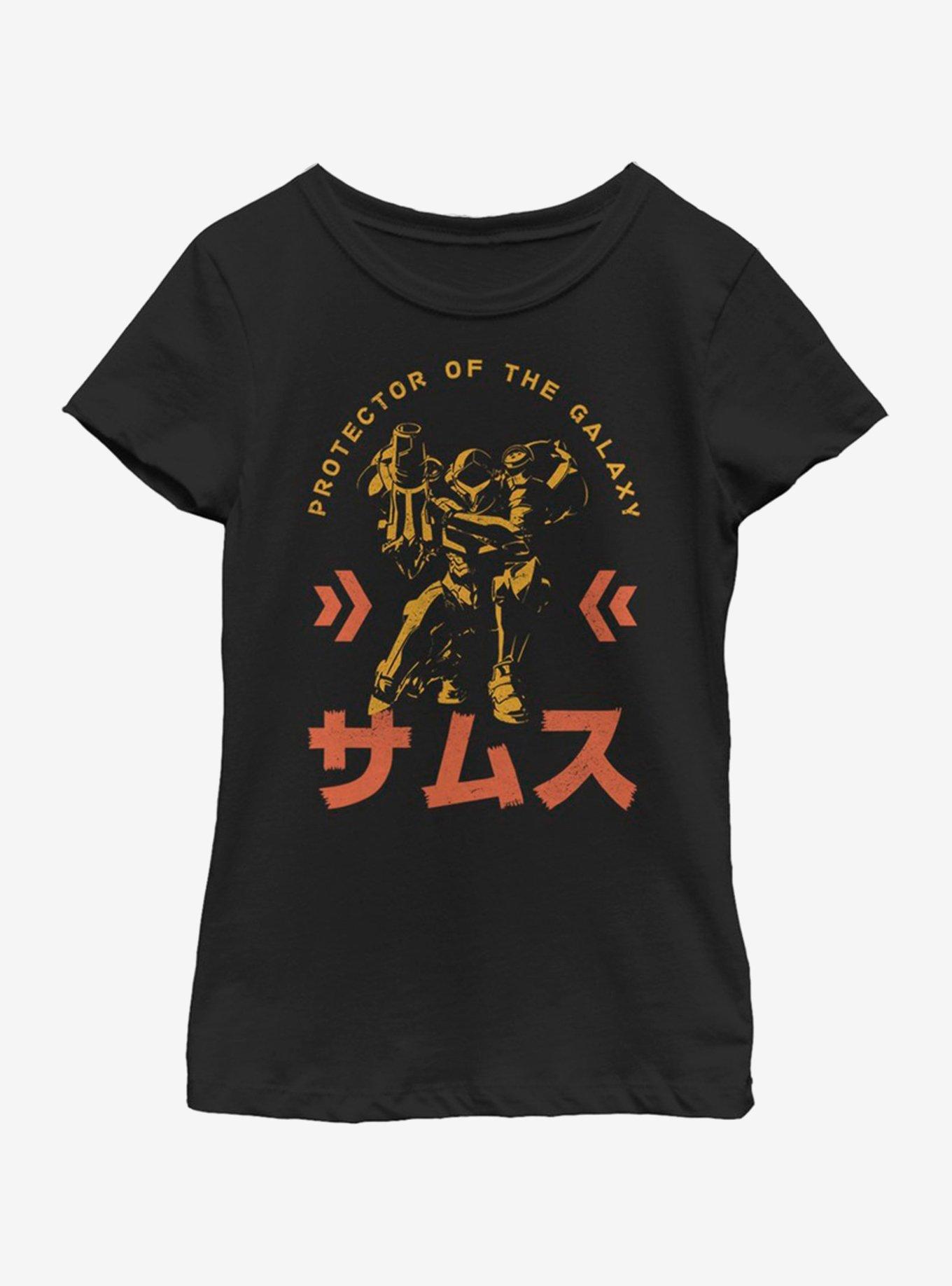 Nintendo Protector Of The Galaxy Youth Girls T-Shirt, BLACK, hi-res