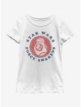 Star Wars The Force Awakens Force BB8 Youth Girls T-Shirt, WHITE, hi-res