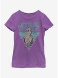 Star Wars The Force Awakens Rey Triangle Youth Girls T-Shirt, PURPLE BERRY, hi-res