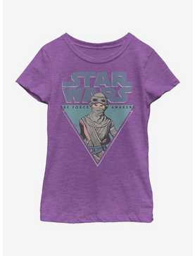 Star Wars The Force Awakens Rey Triangle Youth Girls T-Shirt, , hi-res