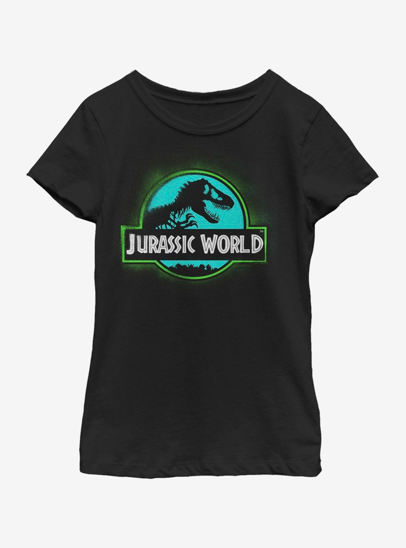 Jurassic Park Grafitti Spray Youth Girls T-Shirt, , hi-res