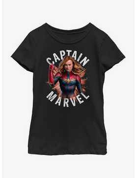 Marvel Avengers: Endgame Cap Marvel Burst Youth Girls T-Shirt, , hi-res