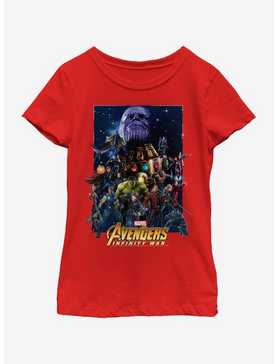 Marvel Avengers Overload Poster Youth Girls T-Shirt, , hi-res