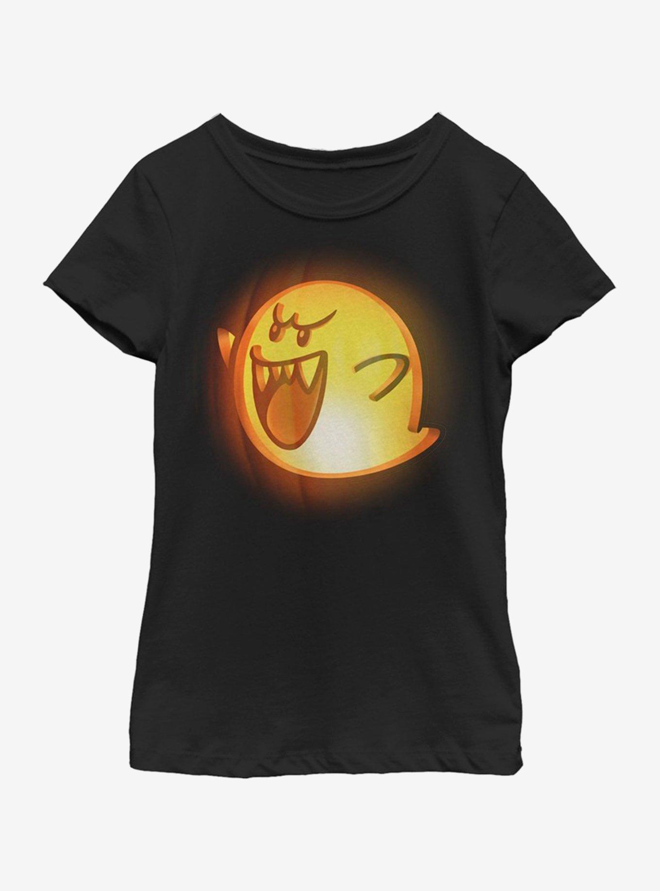 Nintendo Boo Pumpkin Youth Girls T-Shirt, , hi-res