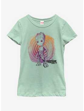 Marvel Guardians of The Galaxy Groot Watercolor Youth Girls T-Shirt, , hi-res
