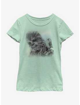 Star Wars The Last Jedi Chewie Porg Youth Girls T-Shirt, , hi-res