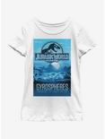 Jurassic Park Gyroscopic Youth Girls T-Shirt, WHITE, hi-res