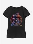 Marvel Avengers Team Neon Youth Girls T-Shirt, BLACK, hi-res