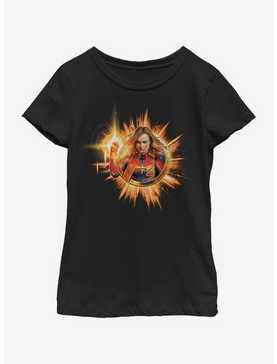 Marvel Captain Marvel Fire Marvel Youth Girls T-Shirt, , hi-res