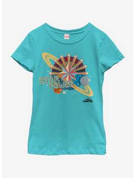 Marvel Captain Marvel Star Power Youth Girls T-Shirt, , hi-res