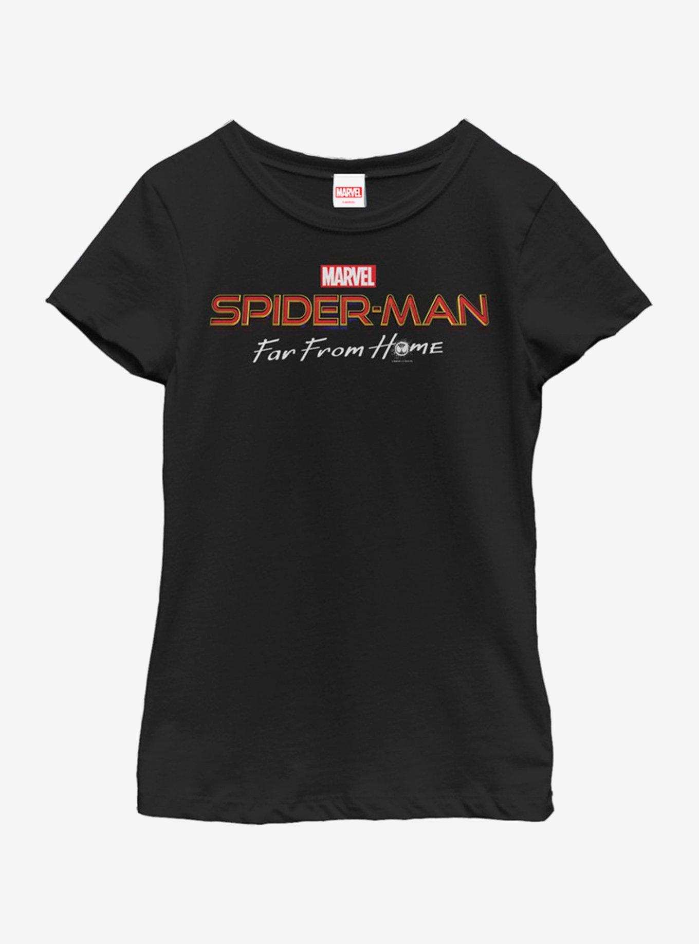 Marvel Spiderman: Far From Home Home Logo Youth Girls T-Shirt, , hi-res