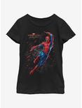 Marvel Spiderman: Far From Home Traveling Spidy Youth Girls T-Shirt, BLACK, hi-res