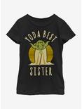 Star Wars Best Sister Yoda Says Youth Girls T-Shirt, BLACK, hi-res