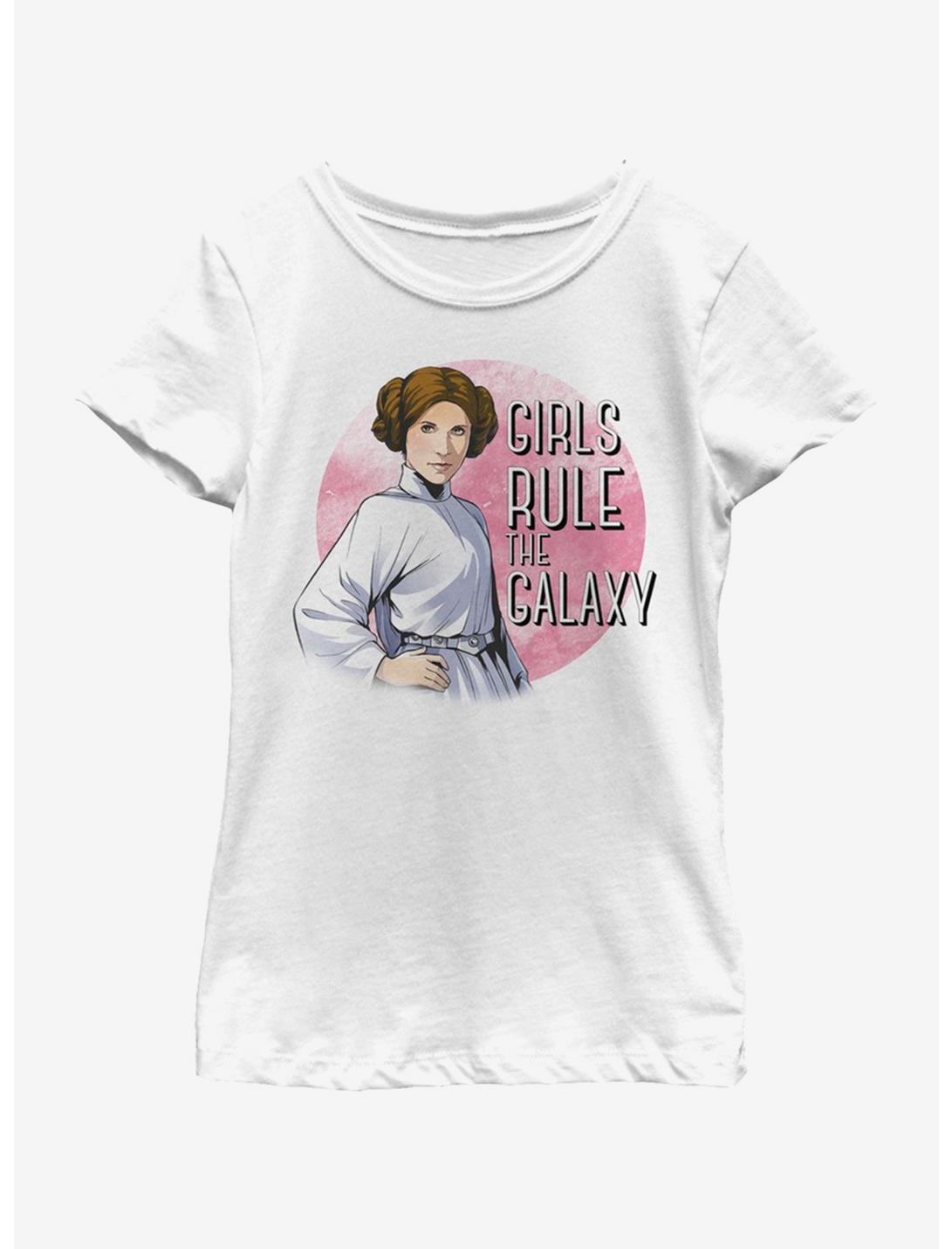 Star Wars Galaxy Girl Youth Girls T-Shirt, WHITE, hi-res