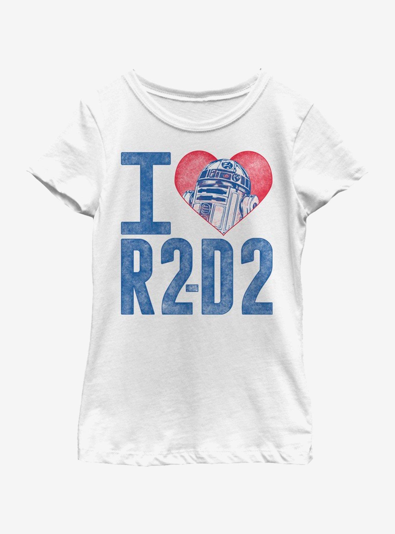 Star Wars R2D2 Love Youth Girls T-Shirt