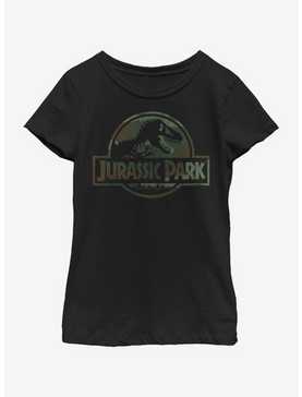 Jurassic Park Camo Logo Youth Girls T-Shirt, , hi-res