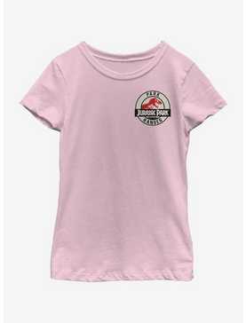 Jurassic Park Park Ranger Tan Badge Youth Girls T-Shirt, , hi-res