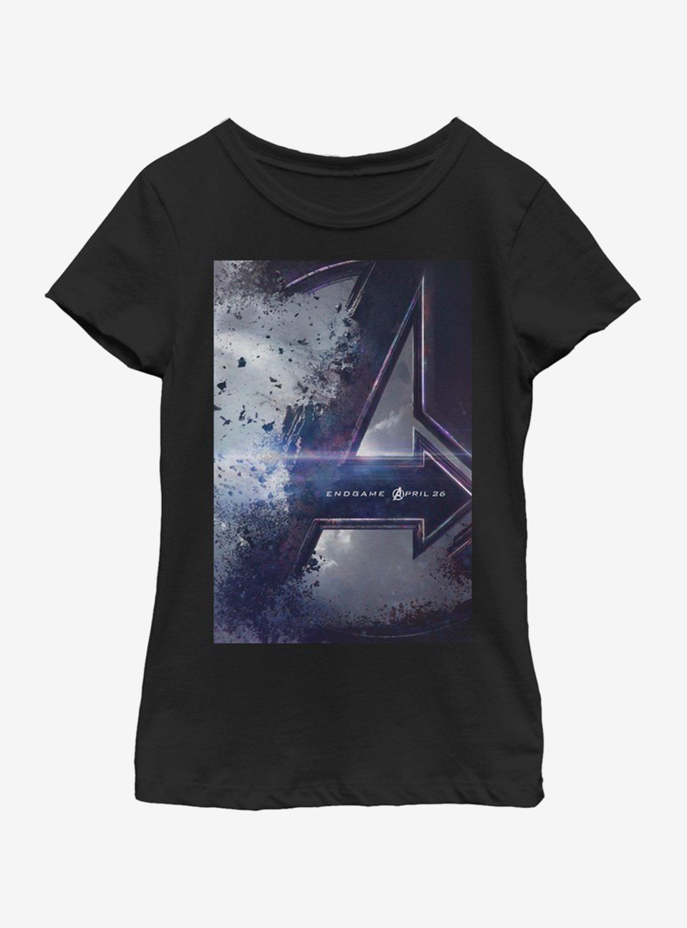 Marvel Avengers: Endgame Poster Youth Girls T-Shirt, BLACK, hi-res