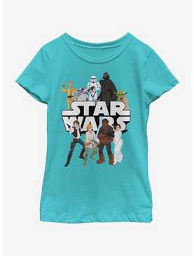 Star Wars Galaxy Group Youth Girls T-Shirt, , hi-res