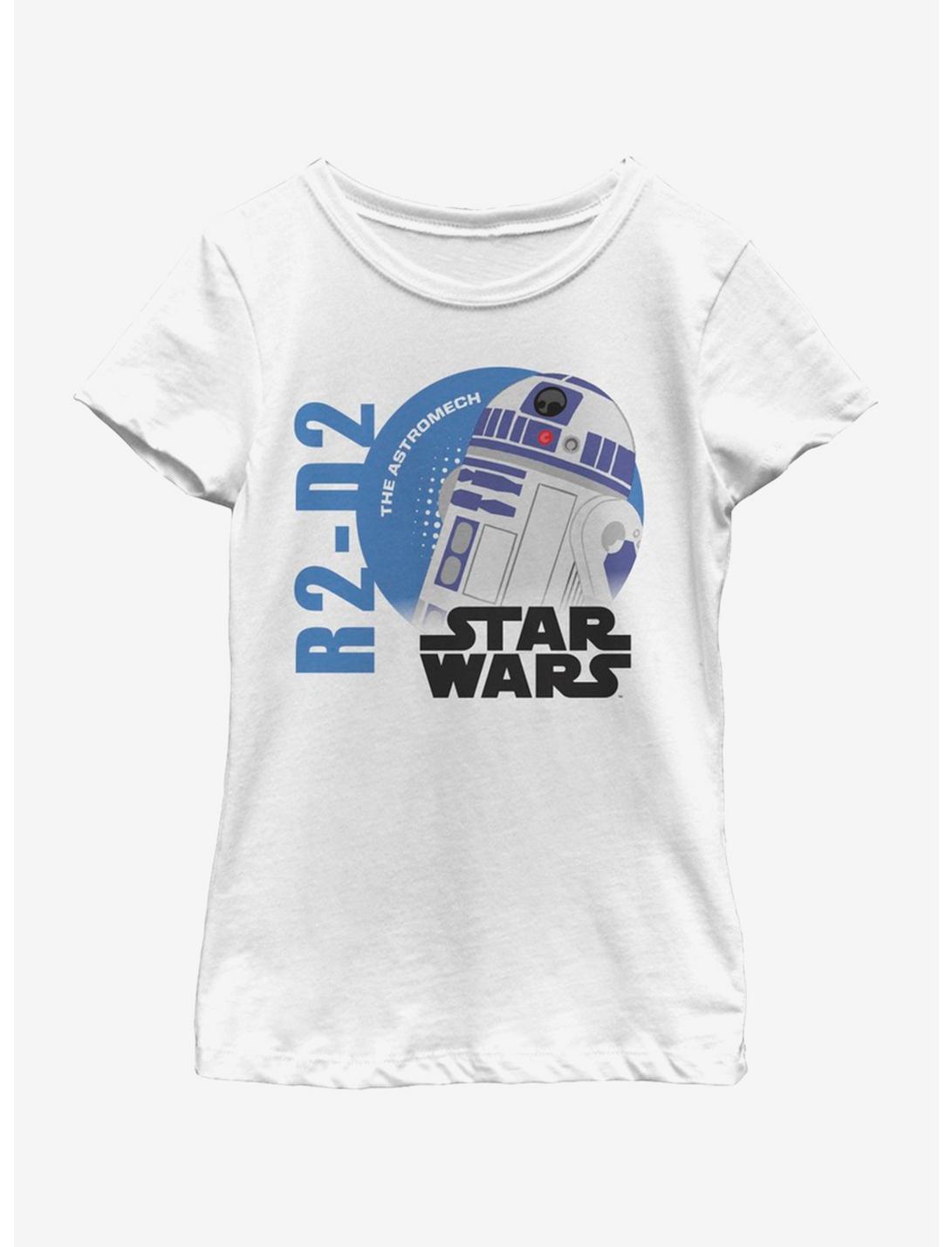 Star Wars R2 Sun Youth Girls T-Shirt, WHITE, hi-res