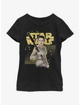 Star Wars The Force Awakens Rey Lines Youth Girls T-Shirt, , hi-res
