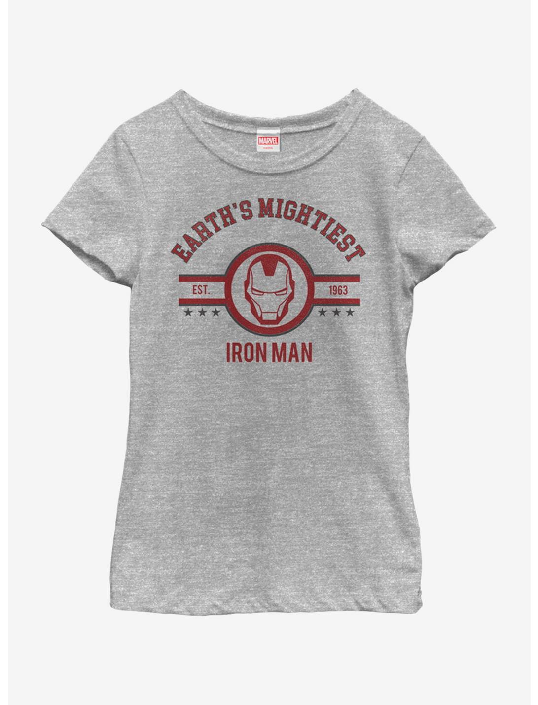 Marvel Iron Man Mighty Iron Youth Girls T-Shirt, ATH HTR, hi-res