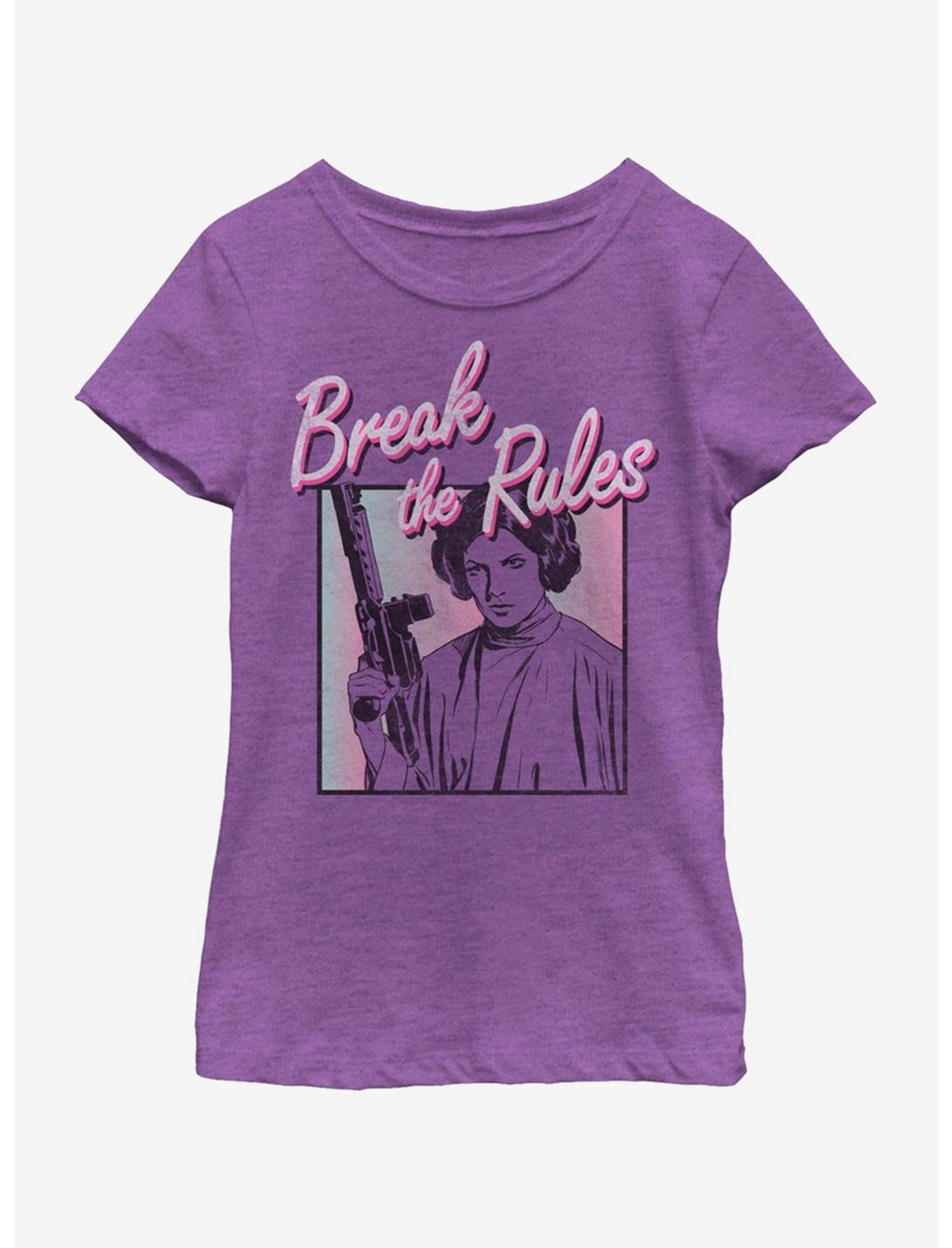Star Wars Break The Rules Youth Girls T-Shirt, PURPLE BERRY, hi-res