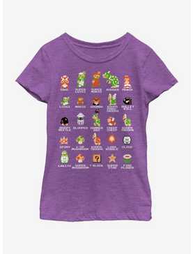 Nintendo Pixel Cast Youth Girls T-Shirt, , hi-res