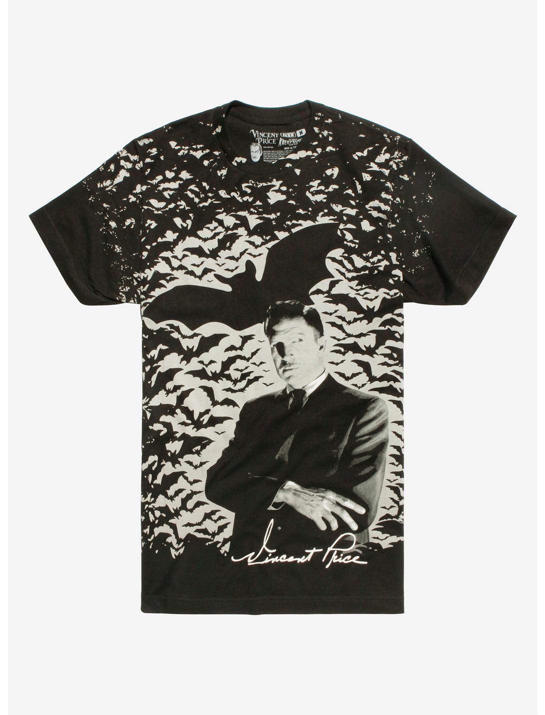 Vincent Price Horror Legend T-Shirt, GREY, hi-res