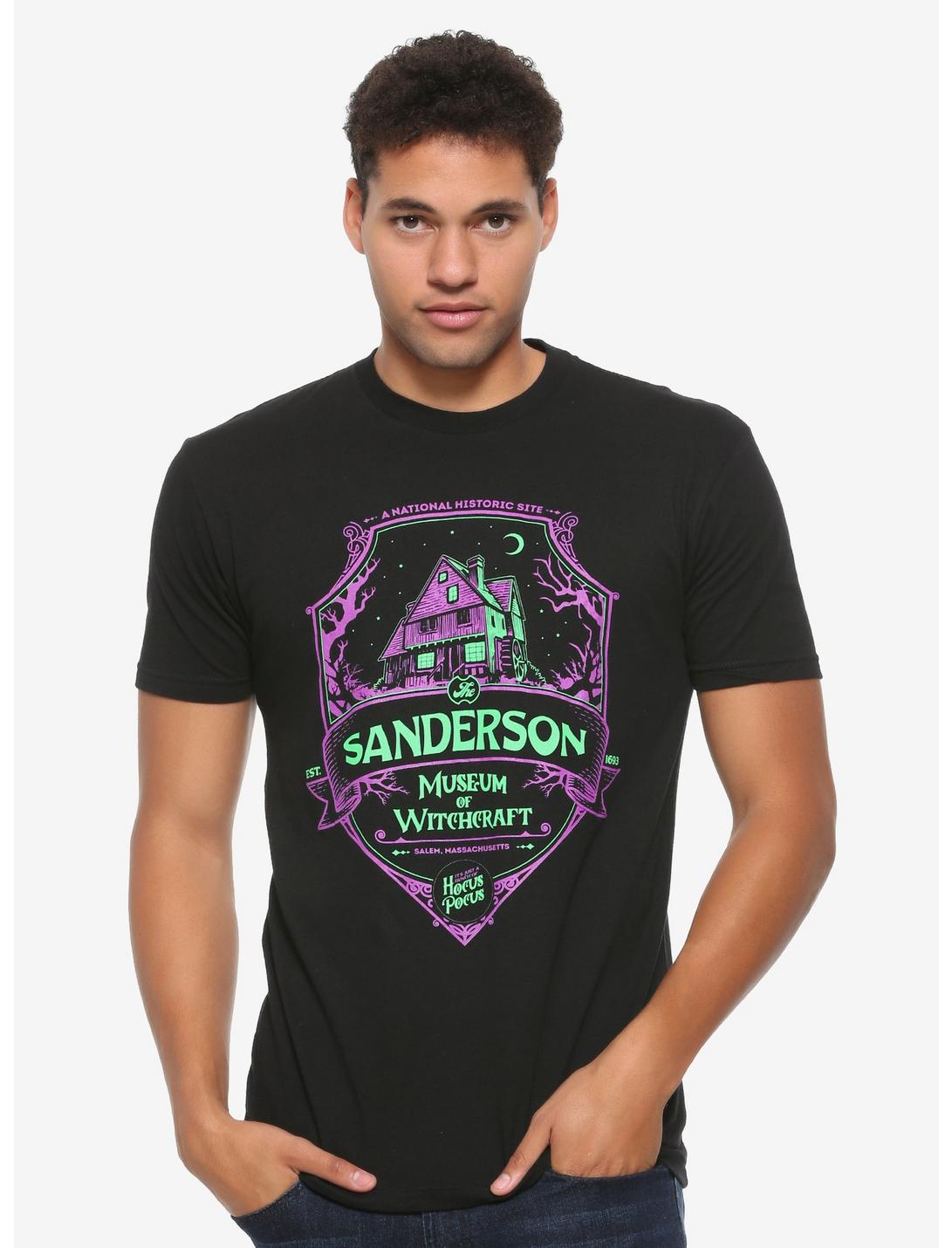 Disney Hocus Pocus Sanderson Museum of Witchcraft T-Shirt - BoxLunch Exclusive, BLACK, hi-res