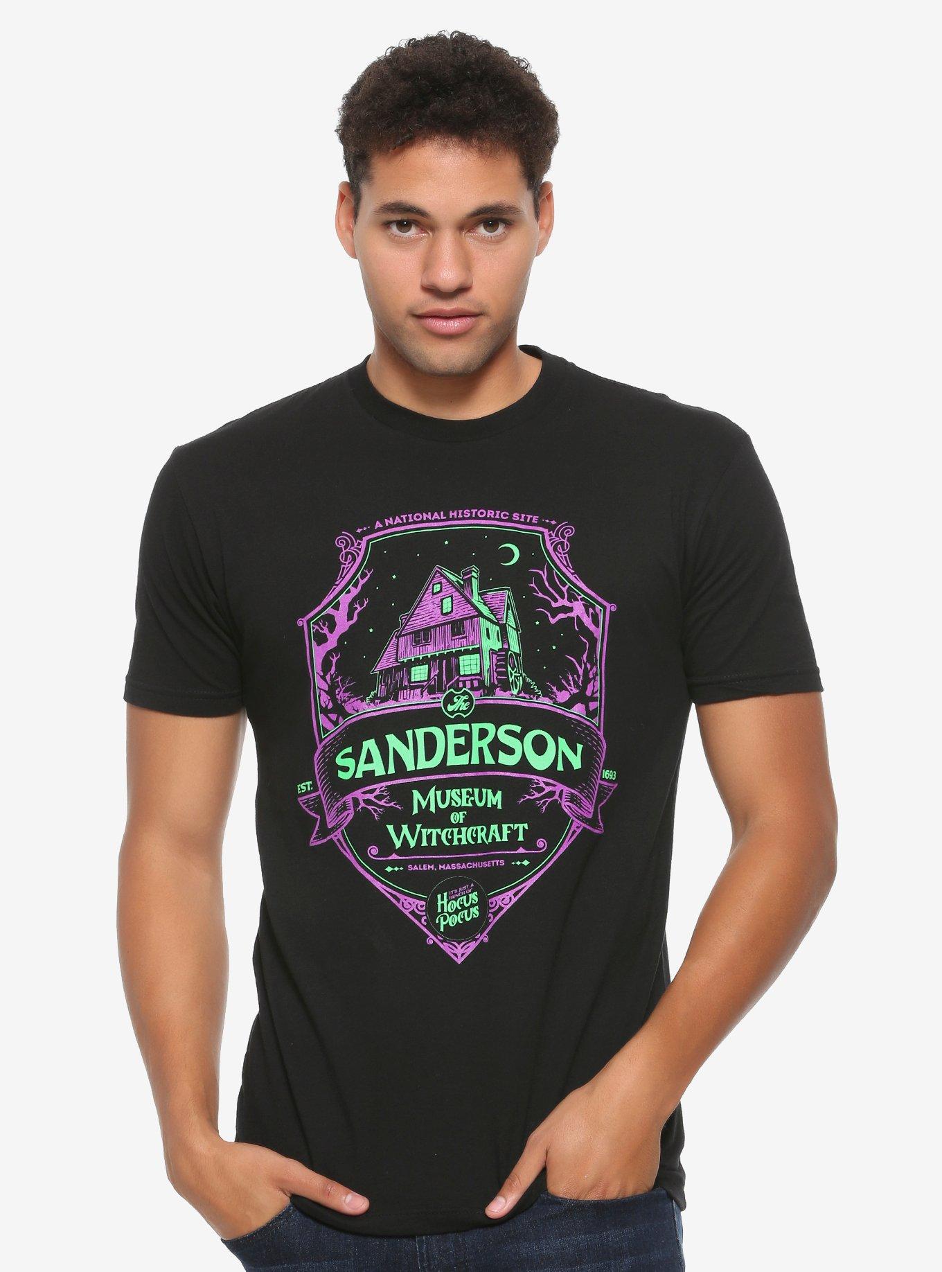 Disney Hocus Pocus Sanderson Museum of Witchcraft T-Shirt - BoxLunch Exclusive, BLACK, hi-res