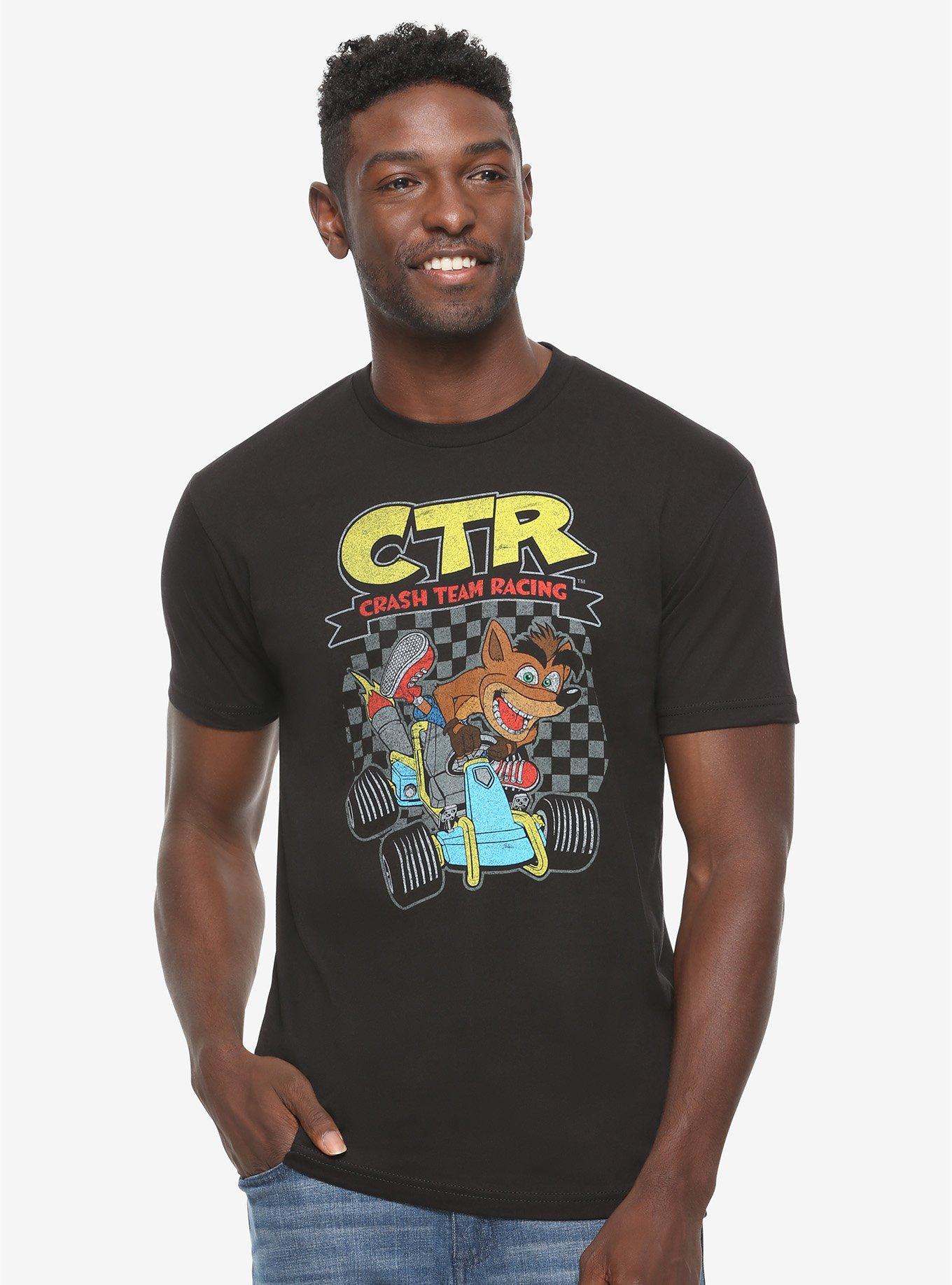 Crash Bandicoot Crash Team Racing T-Shirt - BoxLunch Exclusive, BLACK, hi-res