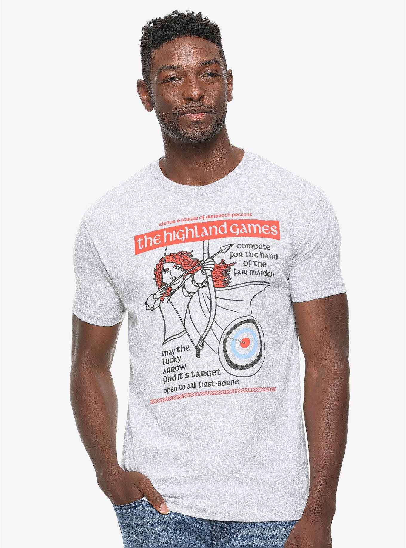Disney Pixar Brave The Highland Games T-Shirt - BoxLunch Exclusive, GREY, hi-res
