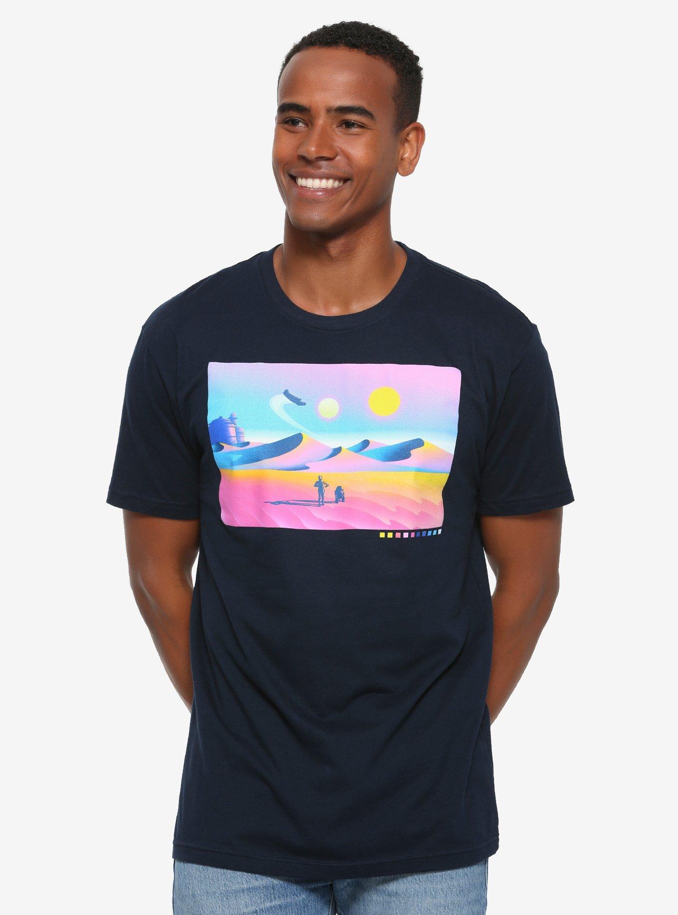 Star Wars Tatooine Sunset T-Shirt - BoxLunch Exclusive, BLUE, hi-res