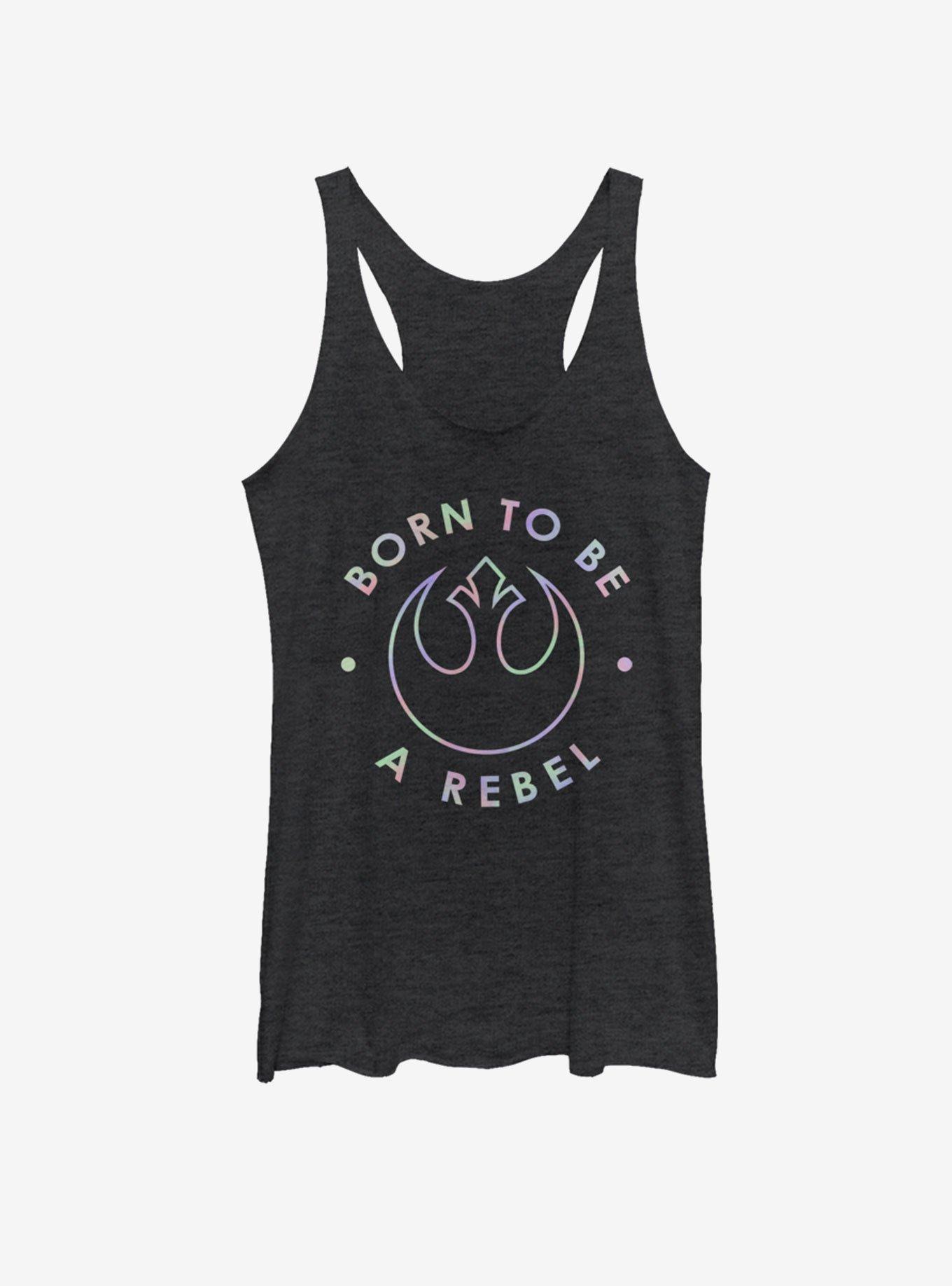 Star Wars Born To Be A Rebel Girls Tank, BLK HTR, hi-res