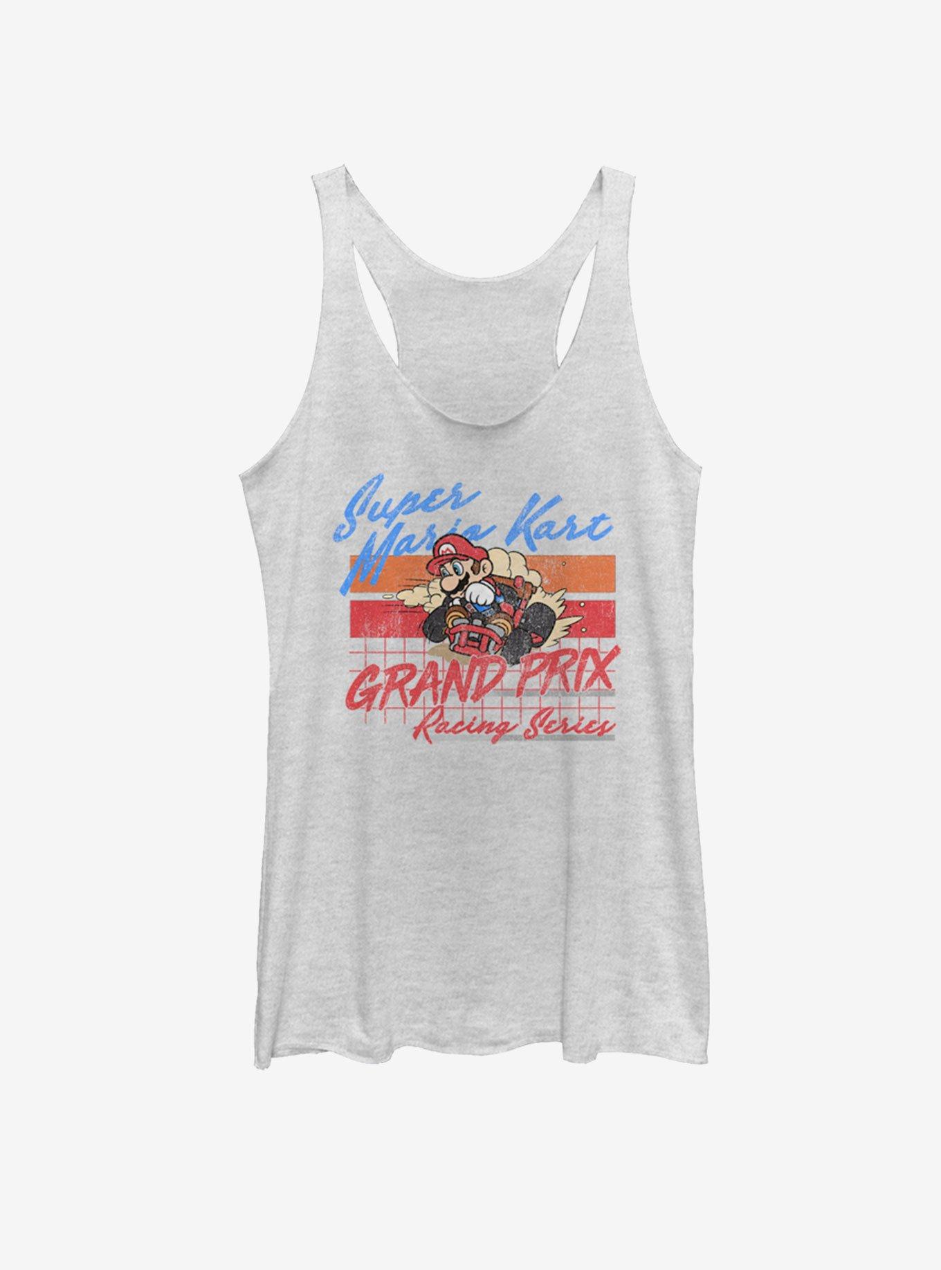 Nintendo Final Lap Girls Tank, WHITE HTR, hi-res