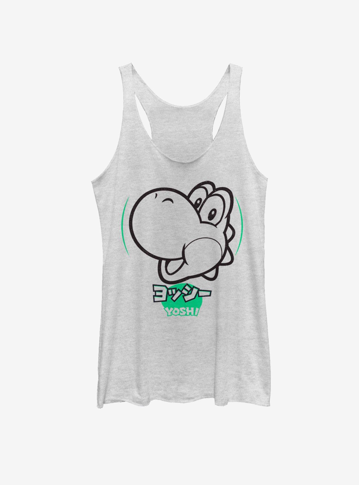 Nintendo Yoshi Print Girls Tank, WHITE HTR, hi-res